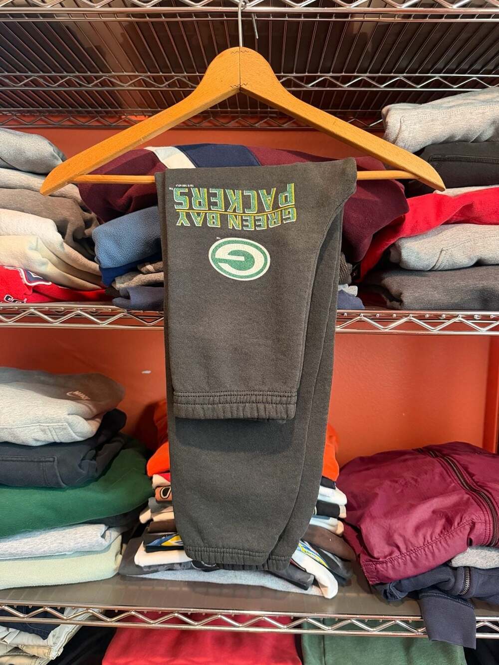NFL Green Bay Packers Sweatpants Size M 8/10 Vintage 1995 Charcoal